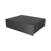 Lanberg 19" fiók, 3U/483×360 mm, 90 kg maximum terhelhetőség, 4 pontos szerelés, fekete