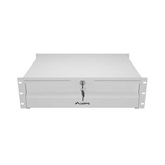 Lanberg 19" fiók, 3U/483×360 mm, 90 kg maximum terhelhetőség, 4 pontos szerelés, szürke
