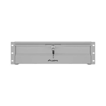 Lanberg 19" fiók, 3U/483×360 mm, 90 kg maximum terhelhetőség, 4 pontos szerelés, szürke