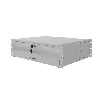 Lanberg 19" fiók, 3U/483×360 mm, 90 kg maximum terhelhetőség, 4 pontos szerelés, szürke