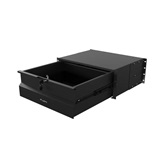 Lanberg 19" fiók, 4U/483×360 mm, 90 kg maximum terhelhetőség, 4 pontos szerelés, fekete