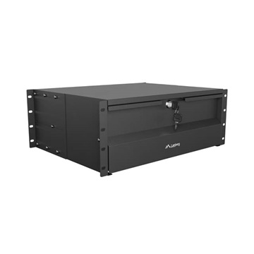 Lanberg 19" fiók, 4U/483×360 mm, 90 kg maximum terhelhetőség, 4 pontos szerelés, fekete