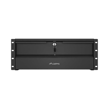 Lanberg 19" fiók, 4U/483×360 mm, 90 kg maximum terhelhetőség, 4 pontos szerelés, fekete