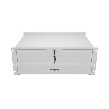 Lanberg 19" fiók, 4U/483×360 mm, 90 kg maximum terhelhetőség, 4 pontos szerelés, szürke
