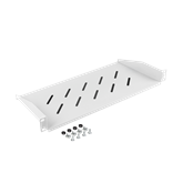 Lanberg 19" fix polc/tálca 1U/483x220 mm 25kg maximum terhelhetőség szürke