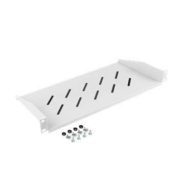 Lanberg 19" fix polc/tálca 1U/483x220 mm 25kg maximum terhelhetőség szürke