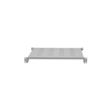 Lanberg 19" fix polc/tálca 1U, szürke, 800mm mély álló szekrényhez