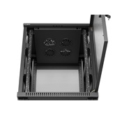 Lanberg 19" szabadon álló rack szekrény 15U/600X600, perforált ajtó, lapraszerelt, fekete