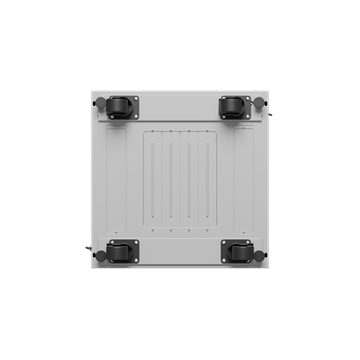 Lanberg 19" szabadon álló rack szekrény 15U/600X600 üvegajtó, lapraszerelt, LCD kijelző, szürke V2