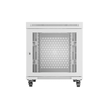 Lanberg 19" szabadon álló rack szekrény 15U/800X1000 perforált ajtó, lapraszerelt, LCD kijelző, szürke
