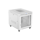 Lanberg 19" szabadon álló rack szekrény 15U/800X1000 perforált ajtó, lapraszerelt, LCD kijelző, szürke