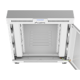 Lanberg 19" szabadon álló rack szekrény 15U/800X1000 perforált ajtó, lapraszerelt, LCD kijelző, szürke