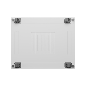 Lanberg 19" szabadon álló rack szekrény 15U/800X1000 perforált ajtó, lapraszerelt, LCD kijelző, szürke