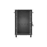 Lanberg 19" szabadon álló rack szekrény 18U/600X600 lapraszerelt, fekete