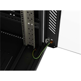 Lanberg 19" szabadon álló rack szekrény 18U/600X600 lapraszerelt, fekete