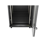 Lanberg 19" szabadon álló rack szekrény 18U/600X600 lapraszerelt, fekete
