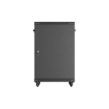 Lanberg 19" szabadon álló rack szekrény 18U/600X600 lapraszerelt, fekete