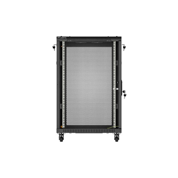Lanberg 19" szabadon álló rack szekrény 18U/600X600, perforált ajtó, lapraszerelt, fekete
