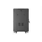 Lanberg 19" szabadon álló rack szekrény 18U/600X600, perforált ajtó, lapraszerelt, fekete