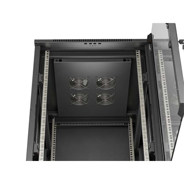 Lanberg 19" szabadon álló rack szekrény 18U/600X800 lapraszerelt, fekete