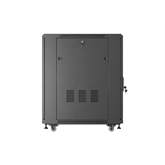 Lanberg 19" szabadon álló rack szekrény 18U/600X800 lapraszerelt, fekete