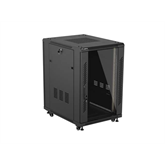 Lanberg 19" szabadon álló rack szekrény 18U/600X800 lapraszerelt, fekete