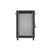 Lanberg 19" szabadon álló rack szekrény 18U/600X800, perforált ajtó, lapraszerelt, fekete