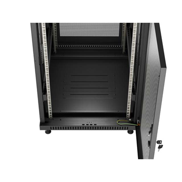 Lanberg 19" szabadon álló rack szekrény 18U/600X800, perforált ajtó, lapraszerelt, fekete