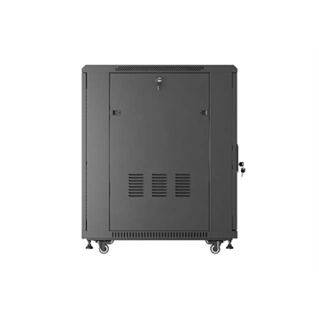 Lanberg 19" szabadon álló rack szekrény 18U/600X800, perforált ajtó, lapraszerelt, fekete