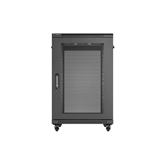 Lanberg 19" szabadon álló rack szekrény 18U/600X800, perforált ajtó, lapraszerelt, fekete