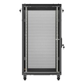 Lanberg 19" szabadon álló rack szekrény 22U/600X1000, perforált ajtó, lapraszerelt, fekete