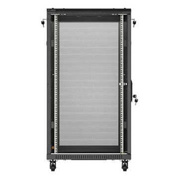 Lanberg 19" szabadon álló rack szekrény 22U/600X1000, perforált ajtó, lapraszerelt, fekete