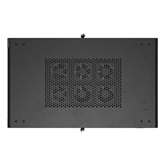 Lanberg 19" szabadon álló rack szekrény 22U/600X1000, perforált ajtó, lapraszerelt, fekete
