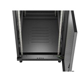 Lanberg 19" szabadon álló rack szekrény 22U/600X1000, perforált ajtó, lapraszerelt, fekete