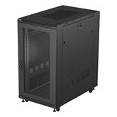 Lanberg 19" szabadon álló rack szekrény 22U/600X1000, perforált ajtó, lapraszerelt, fekete