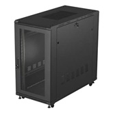 Lanberg 19" szabadon álló rack szekrény 22U/600X1200 perforált ajtó, lapraszerelt, fekete