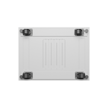 Lanberg 19" szabadon álló rack szekrény 22U/600X800 üvegajtó, lapraszerelt, LCD kijelző, szürke V2