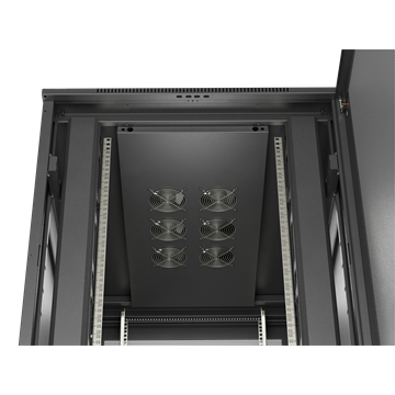 Lanberg 19" szabadon álló rack szekrény 22U/800X1200 perforált ajtó, lapraszerelt, fekete
