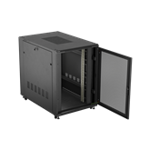 Lanberg 19" szabadon álló rack szekrény 22U/800X1200 perforált ajtó, lapraszerelt, fekete