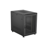 Lanberg 19" szabadon álló rack szekrény 22U/800X1200 perforált ajtó, lapraszerelt, fekete