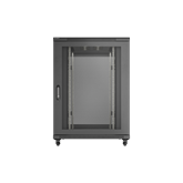 Lanberg 19" szabadon álló rack szekrény 22U/800X1200 perforált ajtó, lapraszerelt, fekete