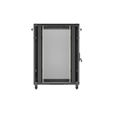 Lanberg 19" szabadon álló rack szekrény 22U/800X1200 perforált ajtó, lapraszerelt, fekete