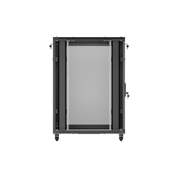 Lanberg 19" szabadon álló rack szekrény 22U/800X1200 perforált ajtó, lapraszerelt, fekete