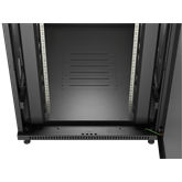 Lanberg 19" szabadon álló rack szekrény 22U/800X1200 perforált ajtó, lapraszerelt, fekete