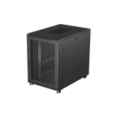 Lanberg 19" szabadon álló rack szekrény 22U/800X1200 perforált ajtó, lapraszerelt, fekete