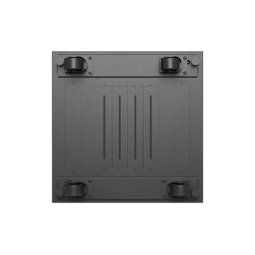 Lanberg 19" szabadon álló rack szekrény 24U/600X600 perforált ajtó, lapraszerelt, LCD kijelző, fekete V2