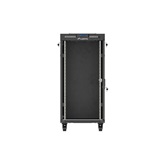 Lanberg 19" szabadon álló rack szekrény 24U/600X800 üvegajtó, lapraszerelt, LCD kijelző, fekete V2