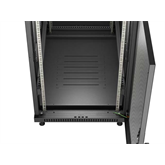 Lanberg 19" szabadon álló rack szekrény 27U/600X1000, perforált ajtó, lapraszerelt, fekete