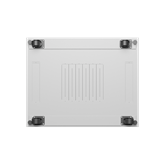 Lanberg 19" szabadon álló rack szekrény 27U/800X1000 perforált ajtó, lapraszerelt, LCD kijelző, szürke