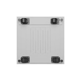 Lanberg 19" szabadon álló rack szekrény 32U/600X600 üvegajtó, lapraszerelt, LCD kijelző, szürke